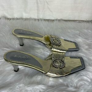 Fabi Women’s Open Toe Kitten Heels